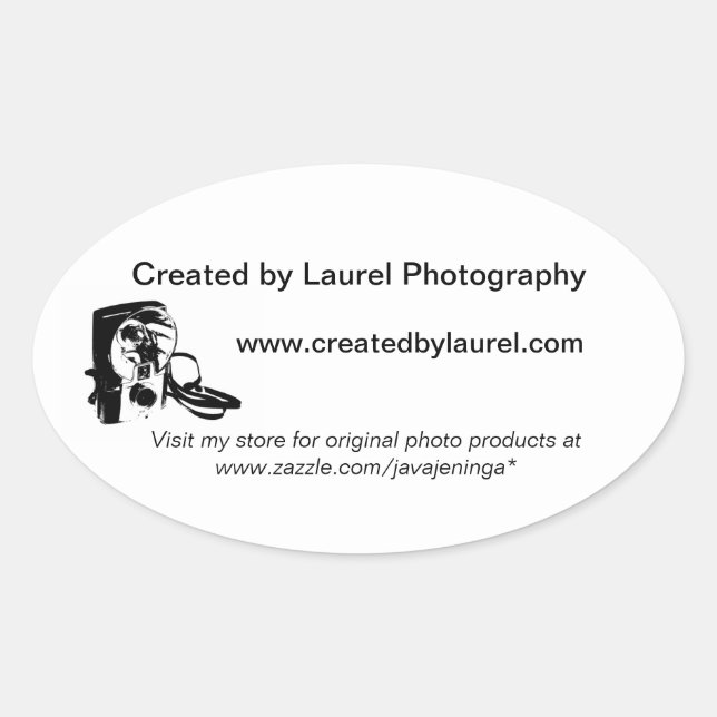 Photography Business Promotional Stickers (Front)