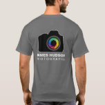 Photography Business T-Shirt<br><div class="desc">© 2011 Socialite Designs. Promote your business or hobby with this camera design photographer t-shirt.</div>