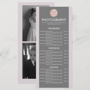 Photography Business Your Logo Earth Tone Menu