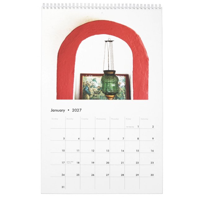 photography calendar (Jan 2027)