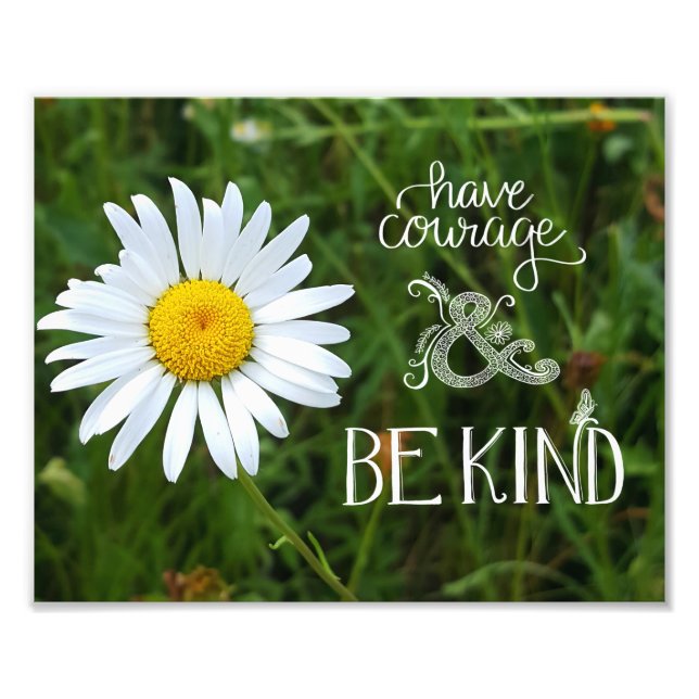 Photography & Calligraphy Quote Photo Print (Front)