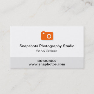 Photography Camera Business Card