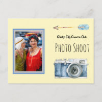 Photography Camera Club Invitiation Custom Photo