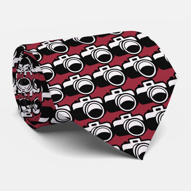 Photography Camera Design Necktie (Rolled)