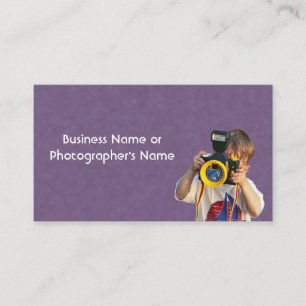 Photography Camera Store or Photographer Business Card