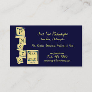Photography Collage Business Card