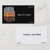 Photography Desert Sunset Business Card