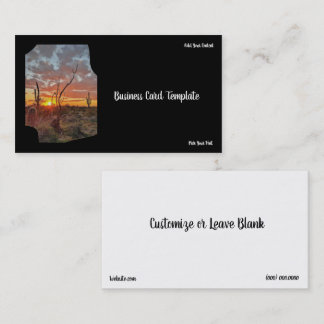 Photography Desert Sunset Business Card