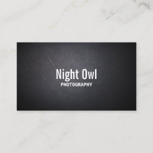 Photography Elegant Dark Texture Photographer Business Card