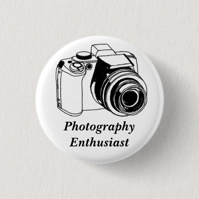 Photography Enthusiast 1 Inch Round Button (Front)