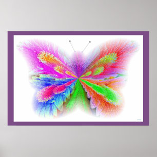 Photography Flower Abstract Butterfly Art Poster