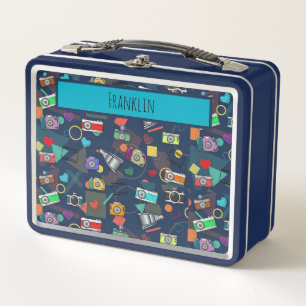 Photography I Custom Name Metal Lunch Box