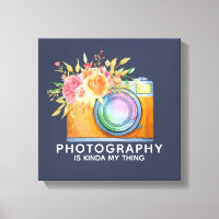 Photography is Kinda My Thing Watercolor Camera