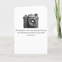 Photography is the Only Language Greetings Card
