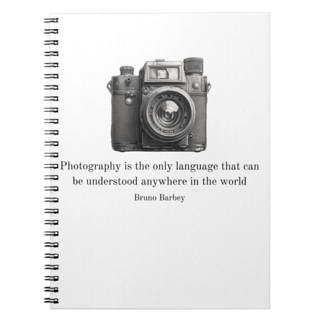 Photography is the Only Language Notebook (Front)