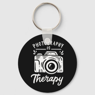 Photography Is Therapy Keychain