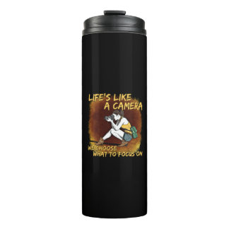 Photography - Life Like A Camera Photographer Thermal Tumbler
