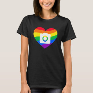 Photography Lover, Photographer Gift, Rainbow Came T-Shirt