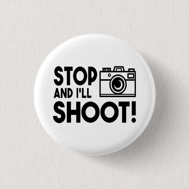 Photography Lover Wedding Photographer Camera Gift 1 Inch Round Button (Front)