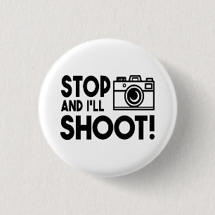 Photography Lover Wedding Photographer Camera Gift 1 Inch Round Button