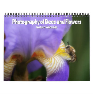 Photography of Bees and Flowers Nature Calendar