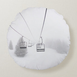 PHOTOGRAPHY OF CABLE CAR ROUND PILLOW