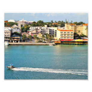 Photography of Nassau Bahamas, Boat, Senor Frogs Photo Print