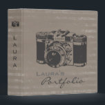 Photography Photo Portfolio Personalized Binder<br><div class="desc">Add your own name or the person you wish to give this to as a gift easily.


 Just type over the text in the spaces under the 'personalize it' heading.


 If you wish to move things around or change the font types just press the 'customize it' button.</div>