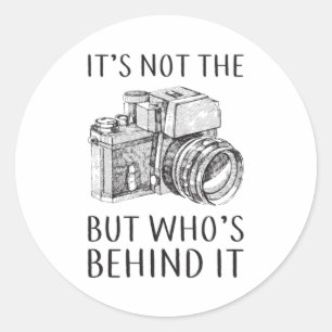 Photography Photographer Camera Funny Gift Idea Classic Round Sticker