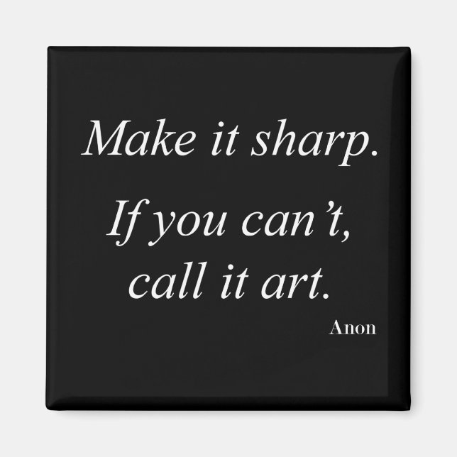 Photography quotes magnet (Front)