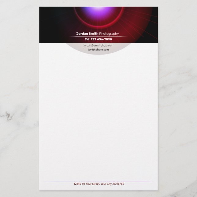 Photography Stationery (Front)