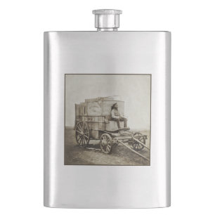 Photography Wagon of Roger Fenton Photo Realism Hip Flask