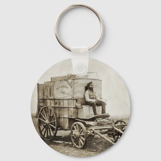 Photography Wagon of Roger Fenton Photo Realism Keychain (Front)