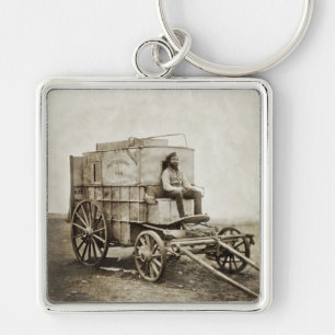 Photography Wagon of Roger Fenton Photo Realism Keychain