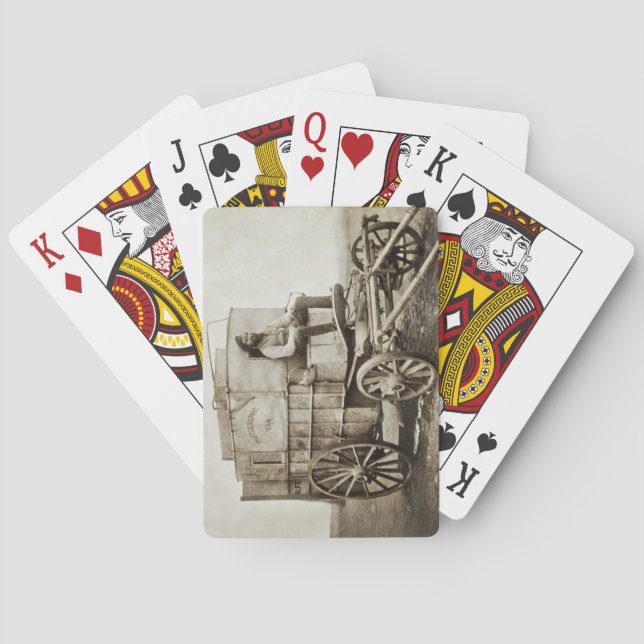 Photography Wagon of Roger Fenton Photo Realism Playing Cards (Back)