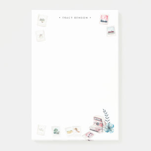 Photography   Watercolor Camera Personalized Post-it Notes