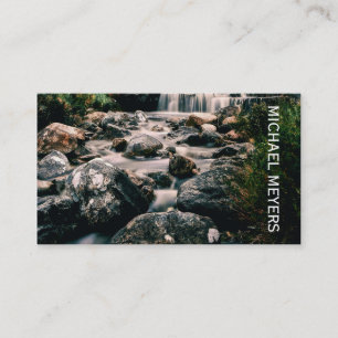 Photography WATERFALL STONES + your ideas Business Card