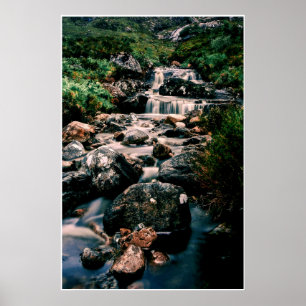 Photography WATERFALL STONES + your ideas Poster