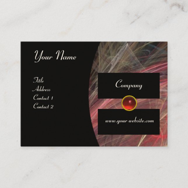 PHOTON monogram gem Business Card (Front)