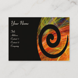 PHOTON SWIRL pink purple black Business Card