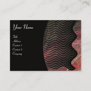 PHOTON WAVES monogram vibrant Business Card