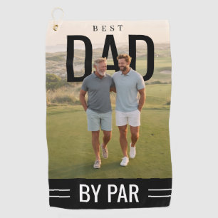 PhotoPop Best Dad By Par Custom Photo Golf Towel