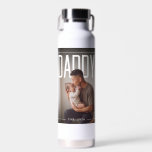 PhotoPop Daddy Est Custom Year Photo Water Bottle<br><div class="desc">Stay hydrated while celebrating a special new dad with this PhotoPop custom water bottle featuring a personalized father and baby photo paired with bold “DADDY” typography and a customizable established year detail. The modern magazine-inspired layout transforms a treasured parenting moment into a meaningful everyday accessory perfect for first Father’s Day...</div>