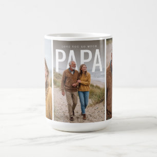 PhotoPop Love You So Much Papa Photo Collage Coffee Mug