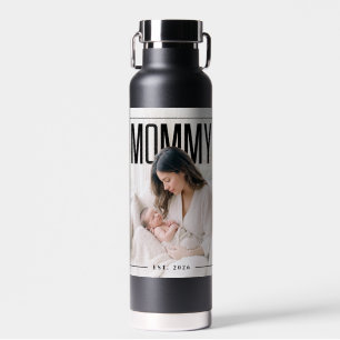 PhotoPop Mommy Est Custom Photo Water Bottle