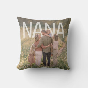 PhotoPop Papa Custom Family Photo Throw Pillow