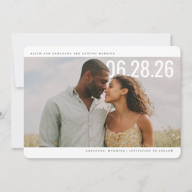 PhotoPop Save the Date Clean Design (Devant)