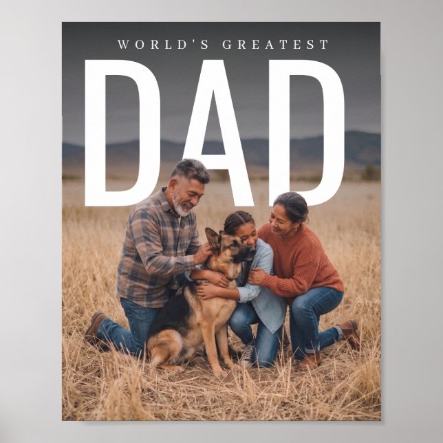 PhotoPop Worlds Greatest Dad Poster (Front)