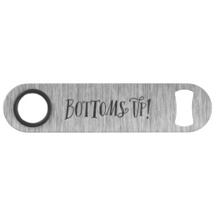 Photorealistic Silver Metallic Personalized Speed Bottle Opener