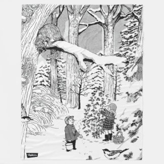 Photos cachées Enfants dans la couverture de neige
